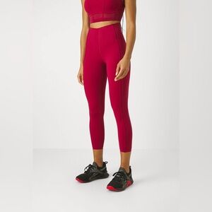 SWEATY BETTY Ultrasculpt High Waist 7/8 Contour Leggings Vamp Red XXS